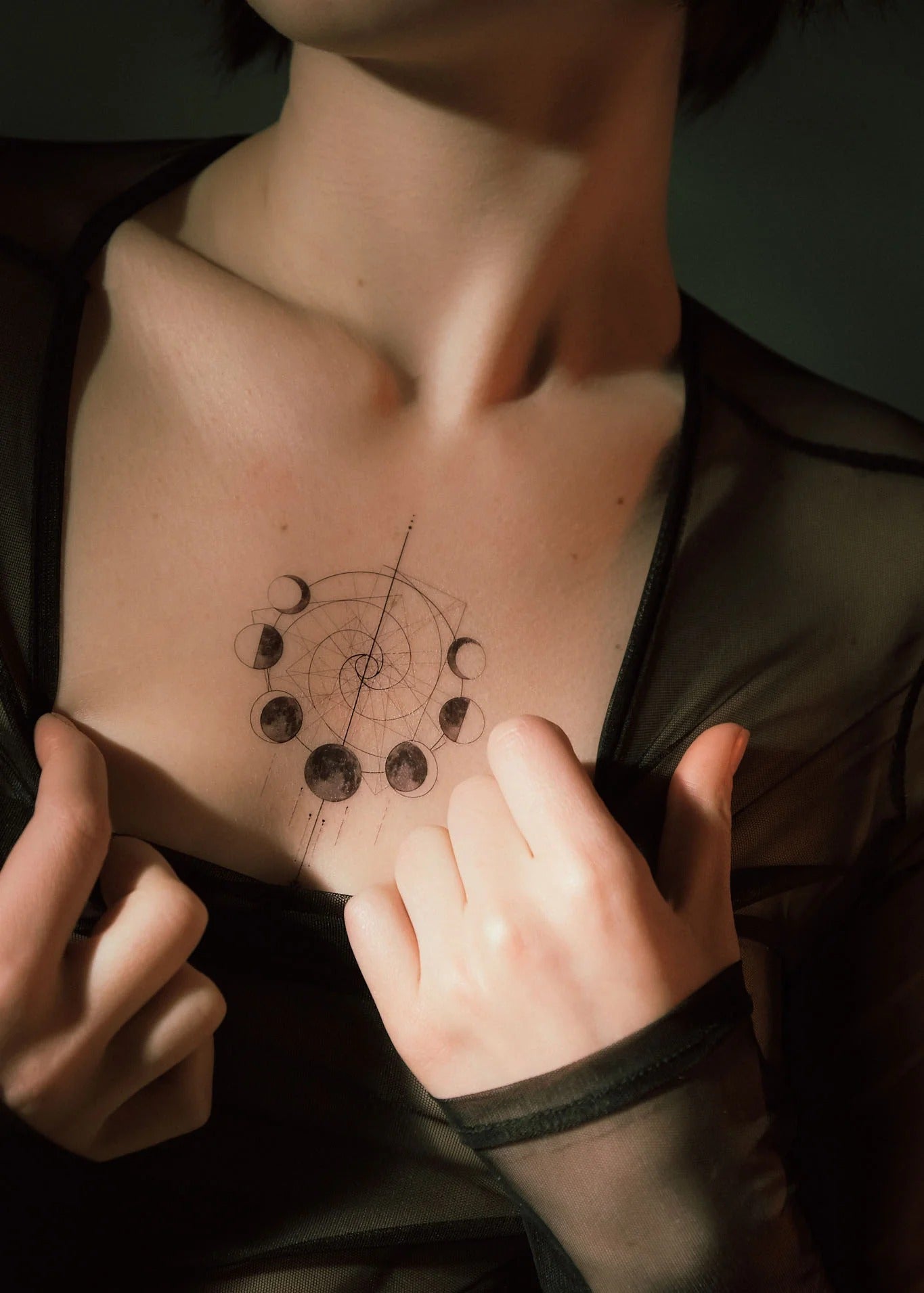 Set 14 tatuaje temporare Soare și Lună