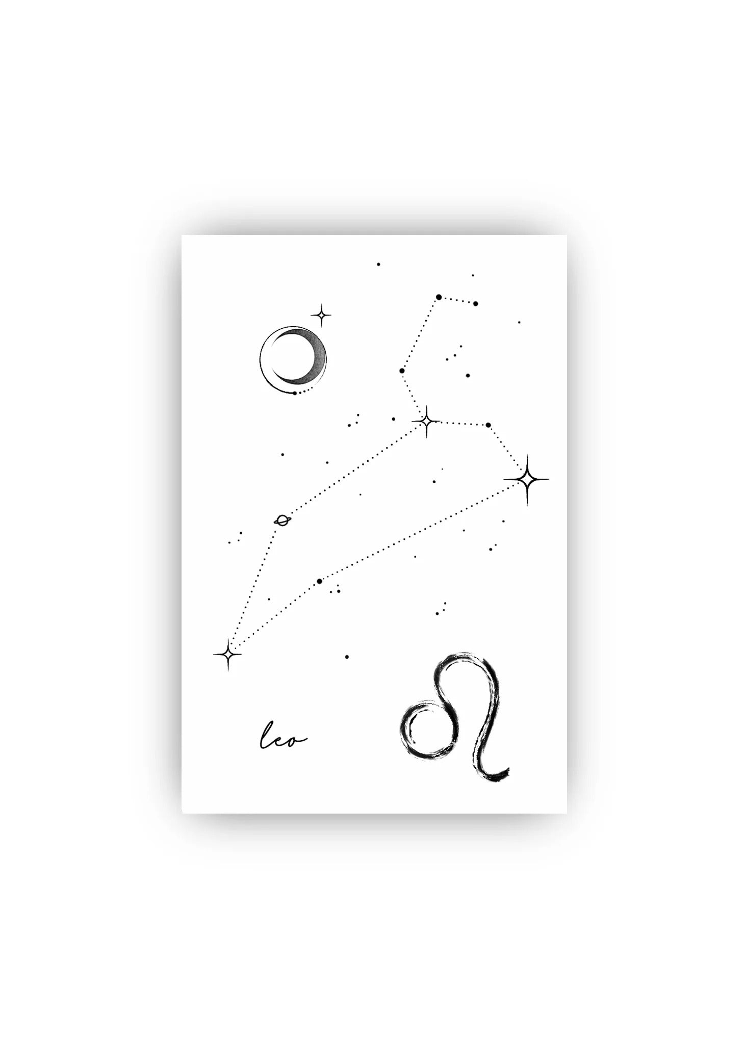 Tatuaj Temporar Zodia Leu – Constelație