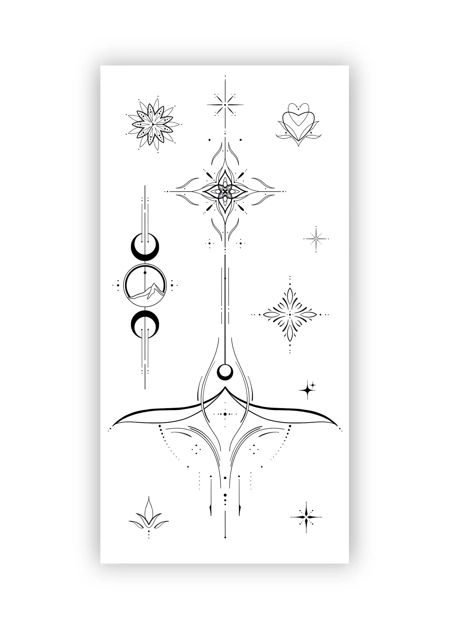 Set 9 tatuaje temporare Ornamental