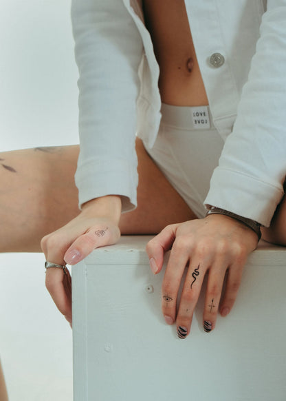 Set 27 tatuaje temporare Pachet pentru degete