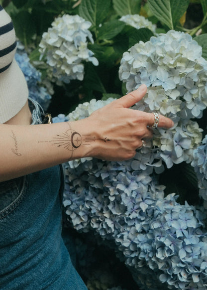 Set 5 tatuaje temporare Linie fină