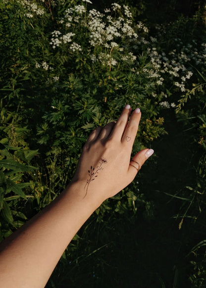 Set 6 tatuaje temporare Plante botanice
