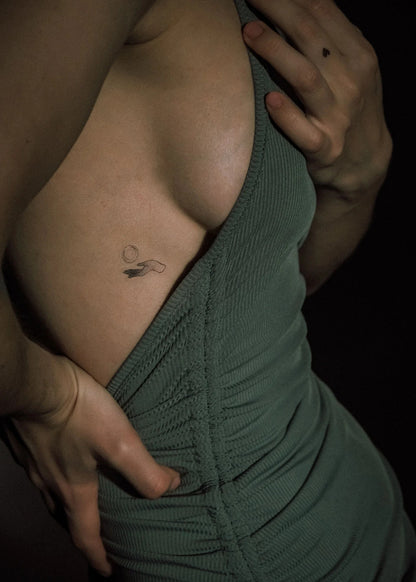 Set 14 tatuaje temporare Soare și Lună