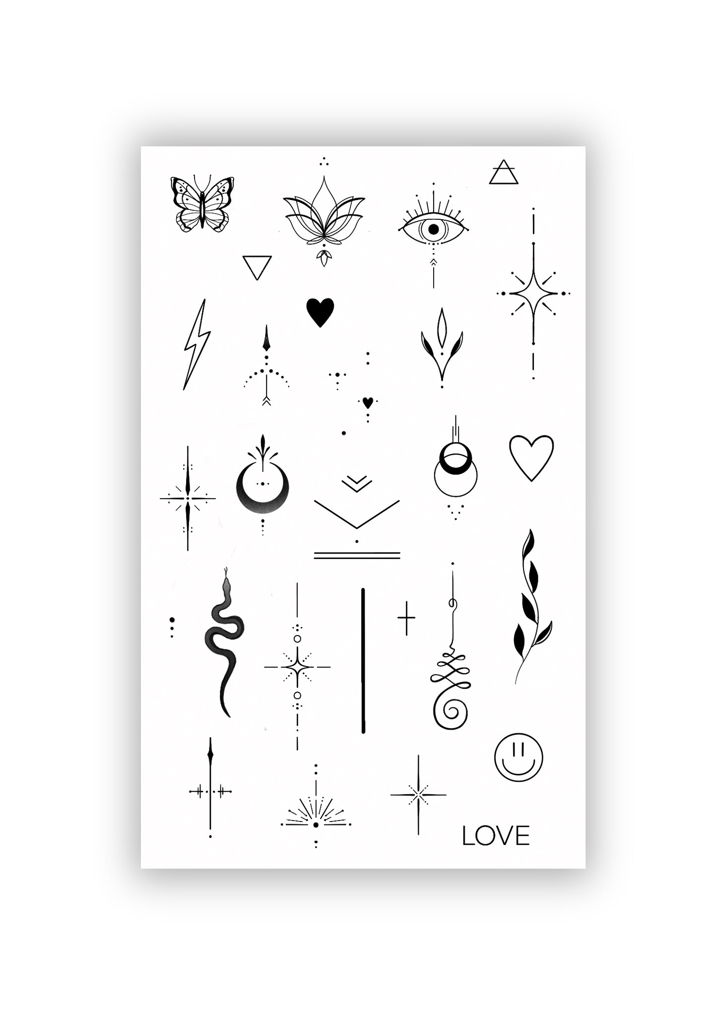 Set 27 tatuaje temporare Pachet pentru degete