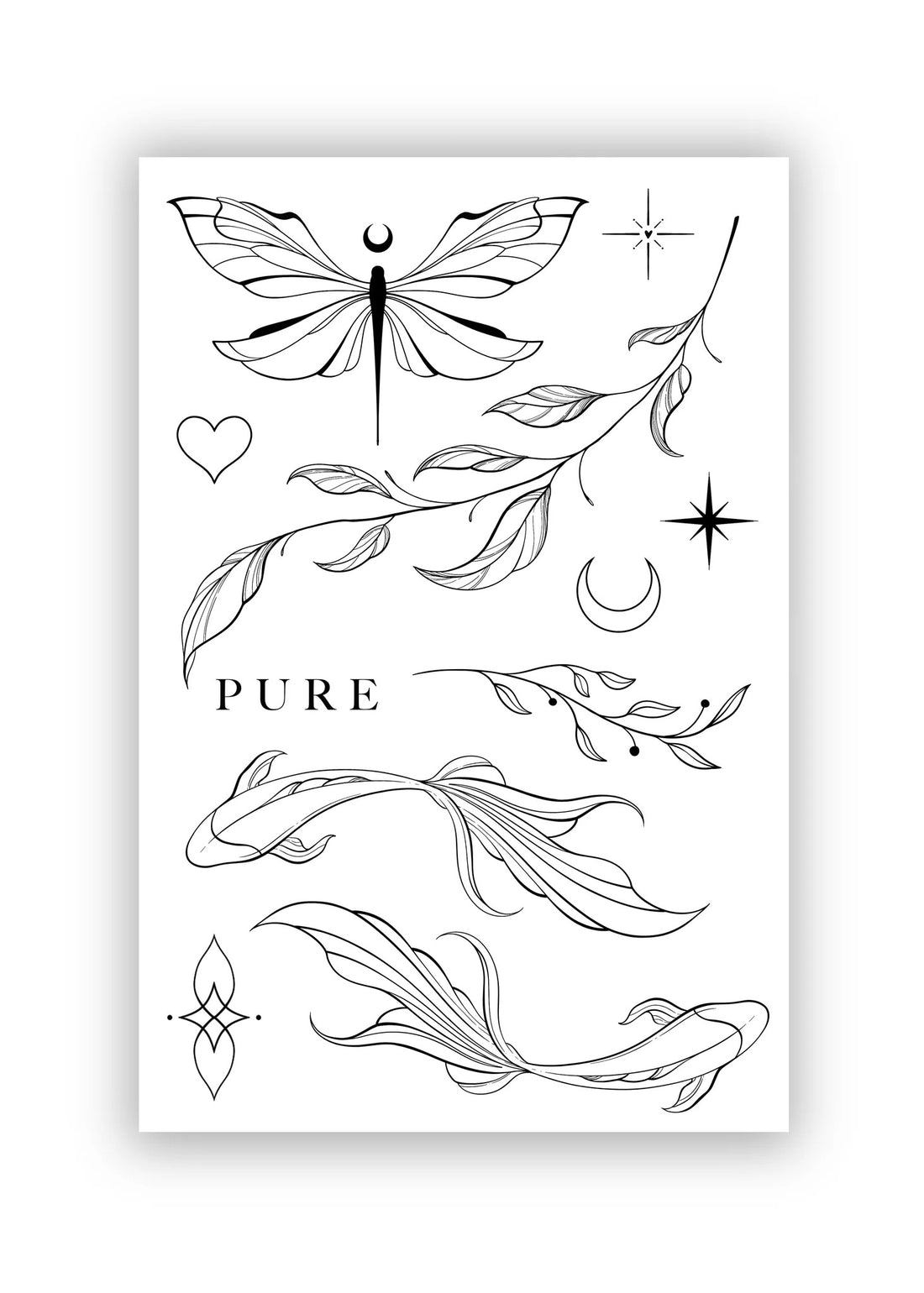 Set 11 tatuaje temporare Flux