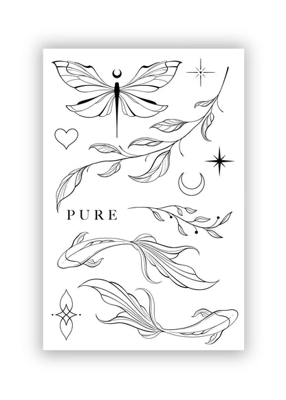 Set 11 tatuaje temporare Flux