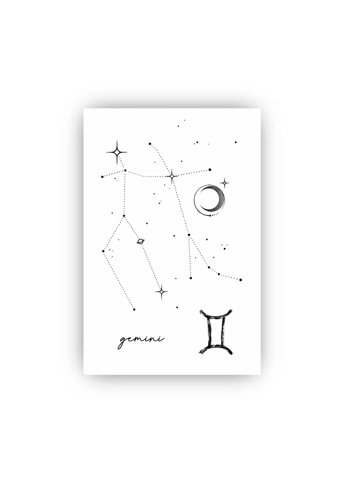 Tatuaj Temporar Zodia Gemeni – Constelație