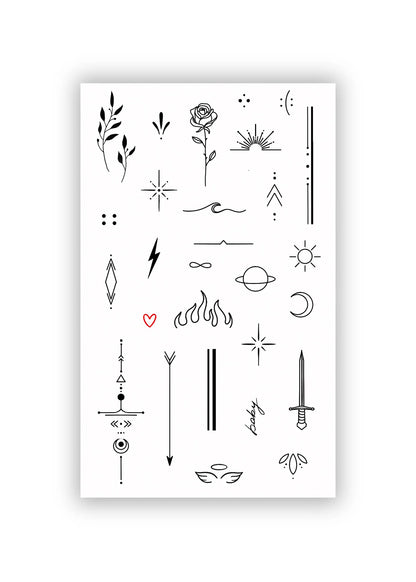 Set 29 tatuaje temporare Pachet pentru degete v2