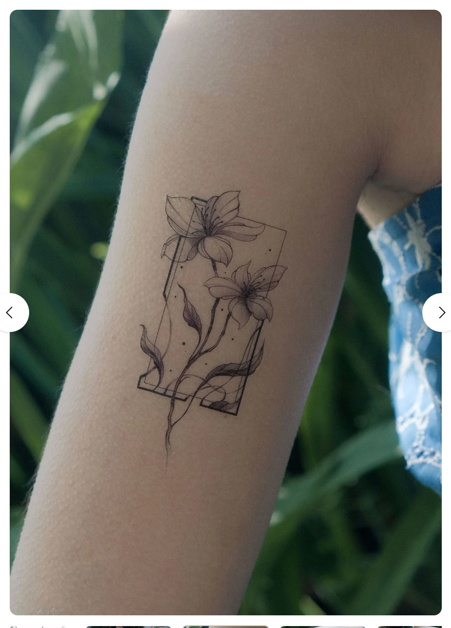 Set 4 tatuaje temporare Grădina Secretă