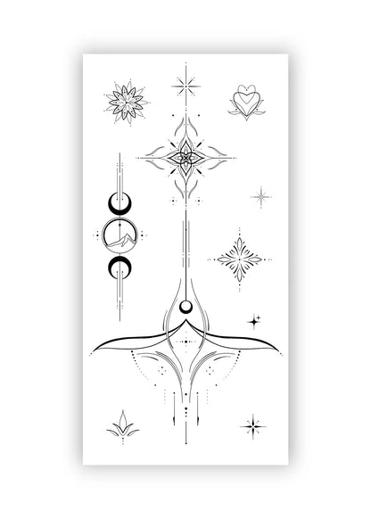 Set 9 tatuaje temporare Ornamental