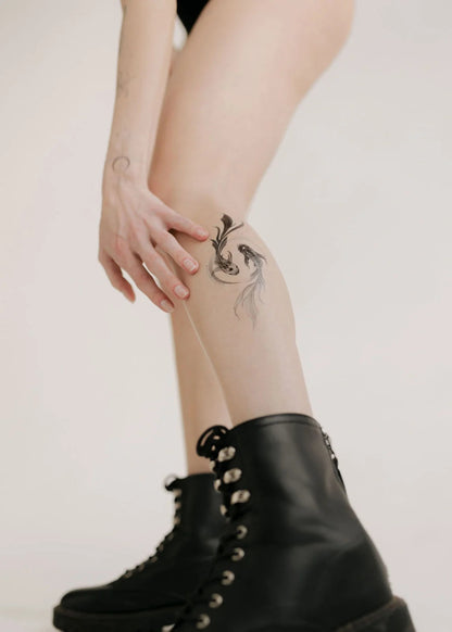Pește Koi Ying Yang - Tatuaj temporar