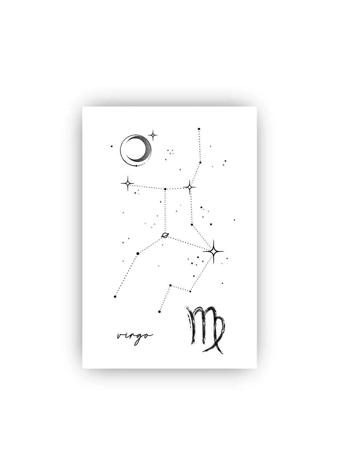 Tatuaj Temporar Zodia Fecioară – Constelație